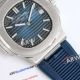 ppf clone Patek Philippe Nautilus 5711 blue face strap watch (4)_th.jpg